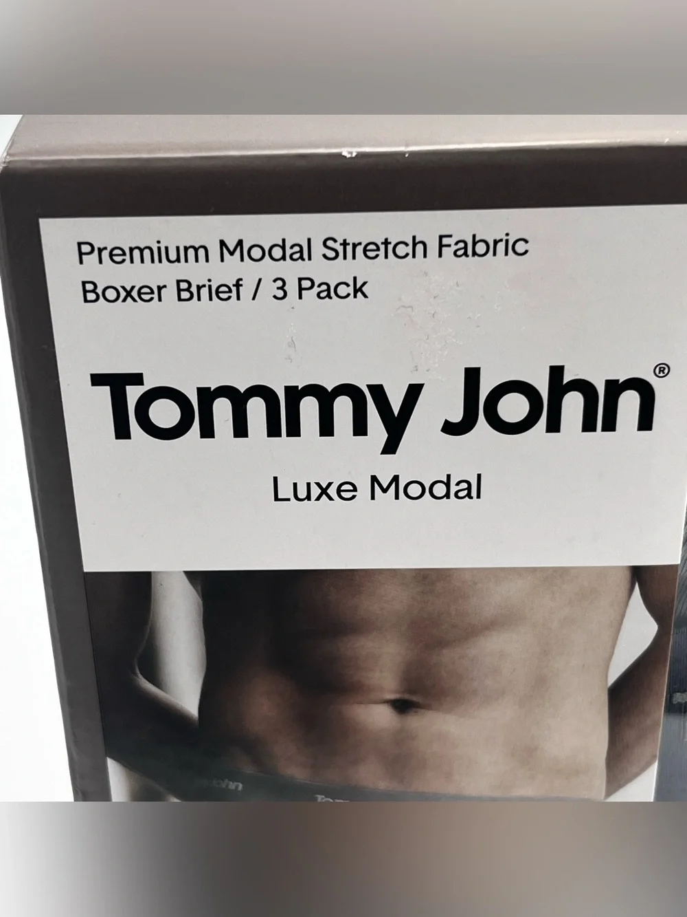 Tommy John Luxe Modal 3-Pack Boxer Briefs Light Gray, Dark Gray, Black Men Small